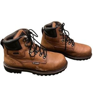 Georgia Boot Mens Steel Toe Safety Work 12M Brown Comfort Core Anti Impact G6315